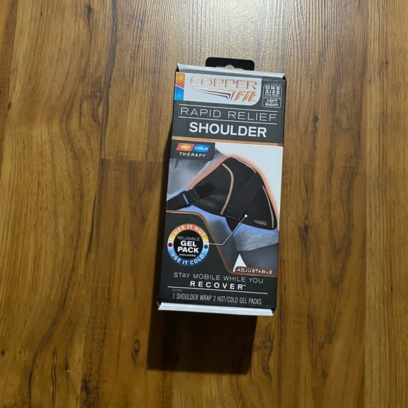 Copper Fit Rapid Relief Adjustable Shoulder Wrap Unisex Left or Right Size OSFM - Picture 2 of 8